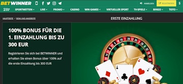 Betwinner Casino Bonus