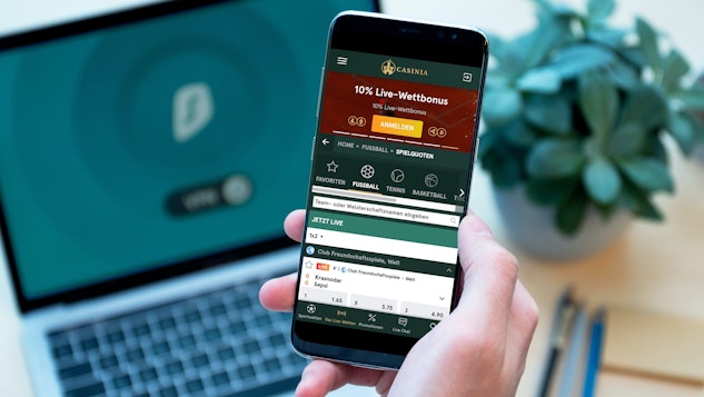 Casinia Mobile Webseite