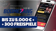 Boomerang Casino Willkommensbonus – 100 % bis 500 € + 200 Freispiele