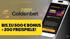 Goldenbet Casino Bonus: 100 % bis zu 500 € – Jetzt deine erste Einzahlung verdoppeln!