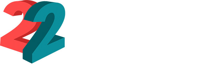 22bet Logo - invertierte Darstellung