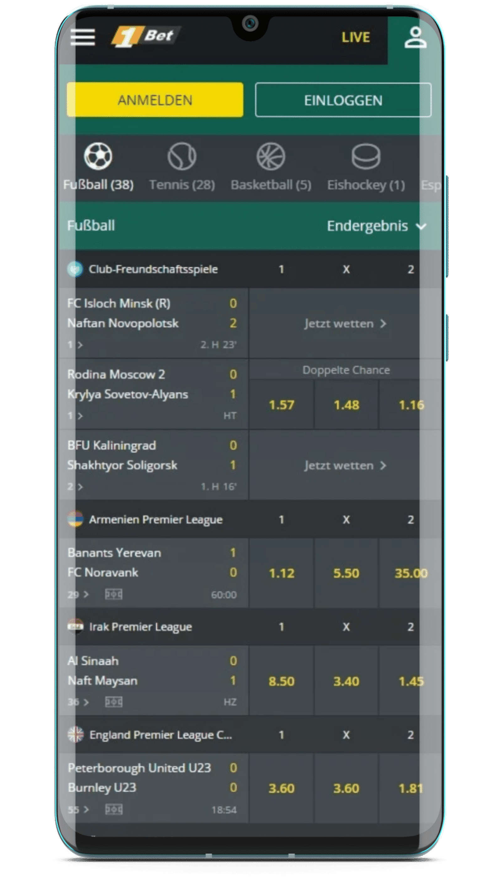 1bet app wetten