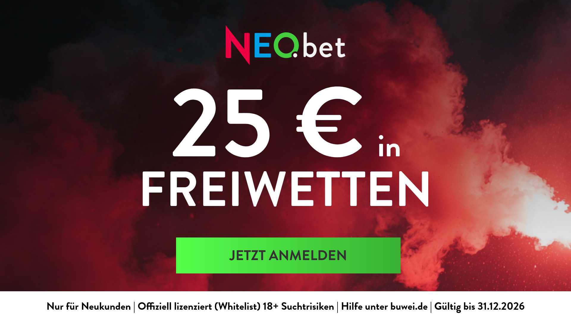 NEO.bet Freiwetten: Jetzt 25 € sichern!