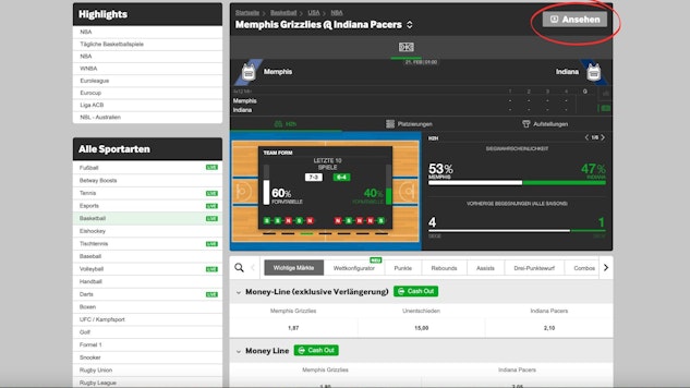 Betway NBA Livestream