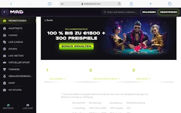 Madcasino Casino Bonus