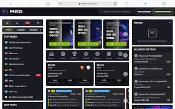 Madcasino Sportwetten Bereich