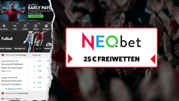 NEO bet 25 Euro Freiwetten