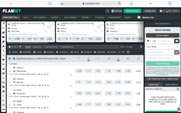Planbet Sportwettenangebot
