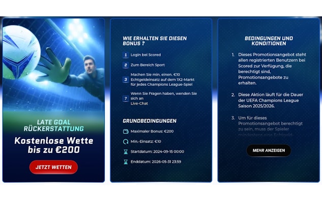 Scored late Goal Rueckerstattung