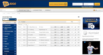Bet3000 Fussballwetten