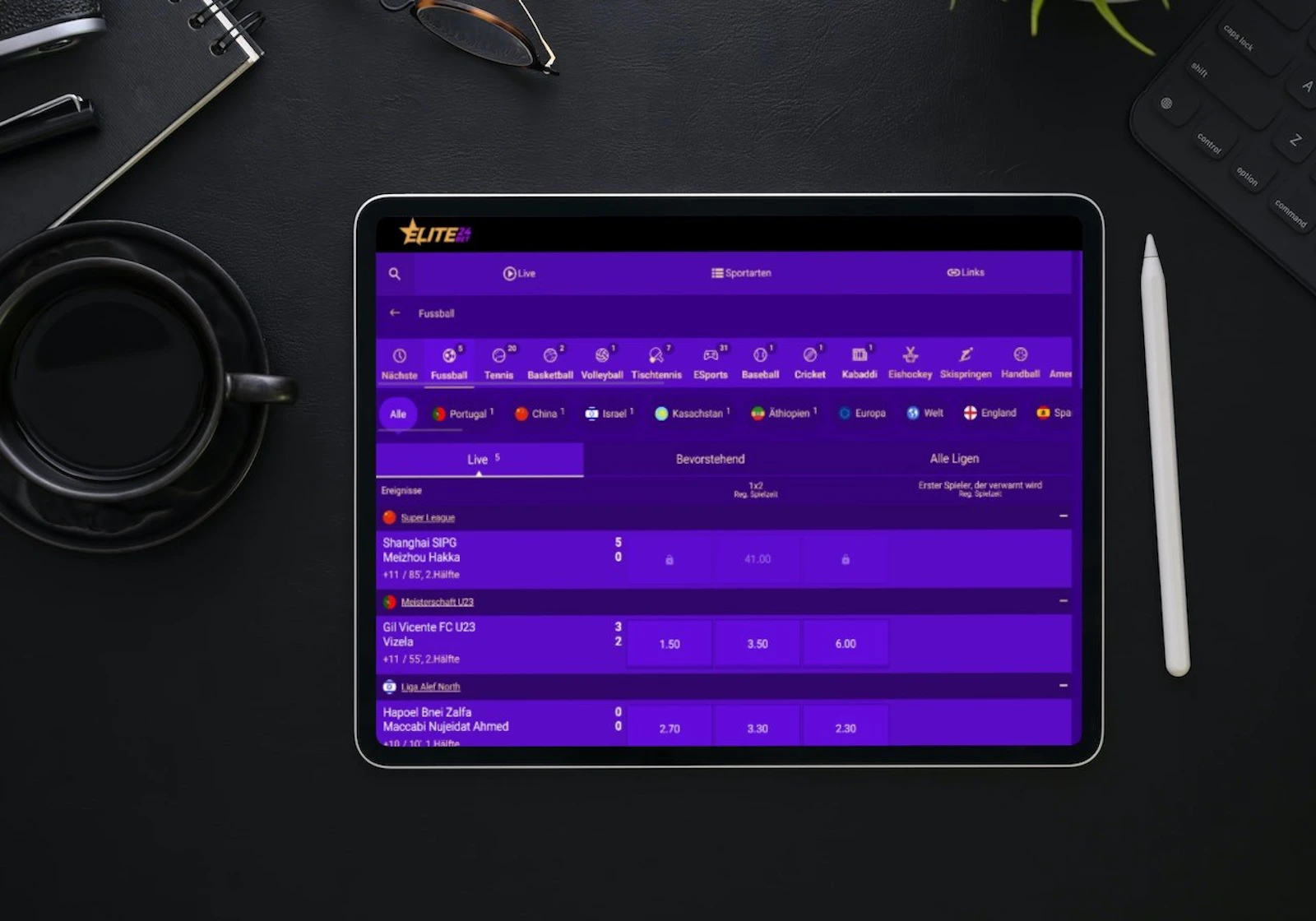 Elite24Bet Fußball-Wetten