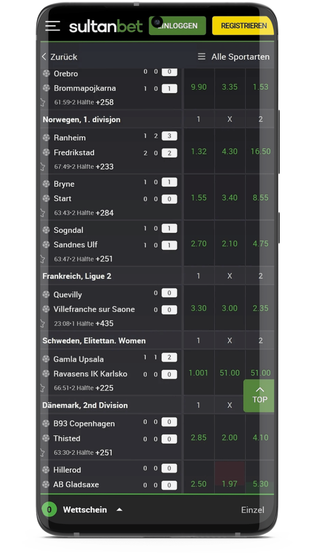 Sultanbet App Sportwetten