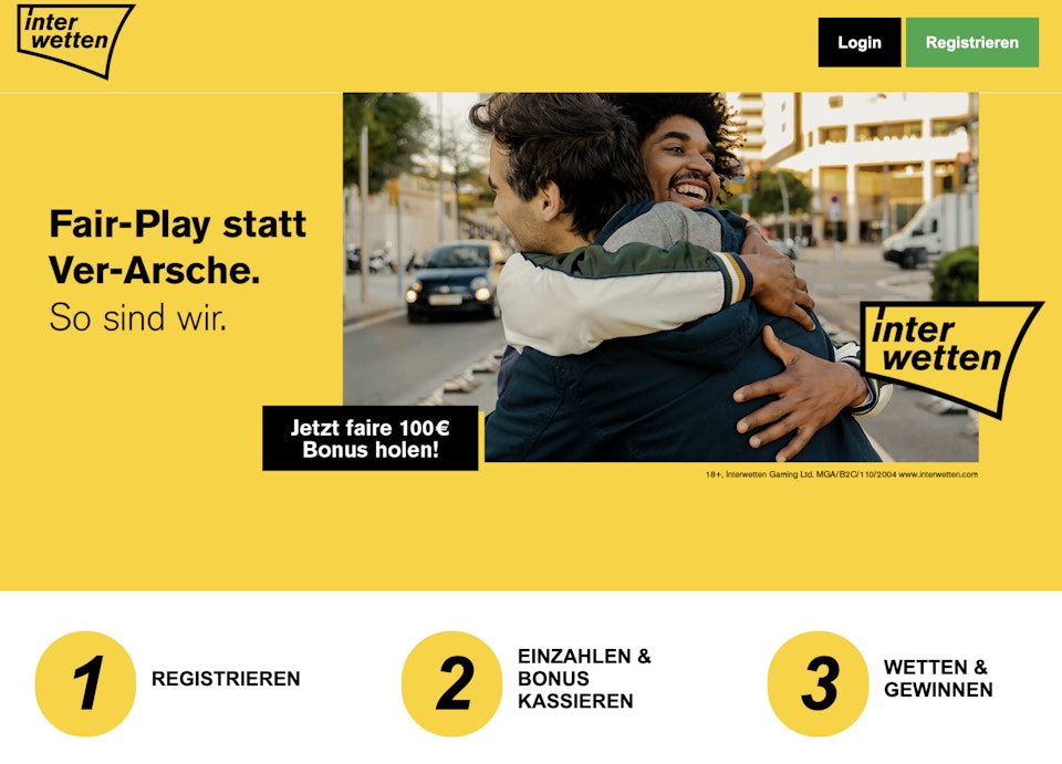 Interwetten Registrierung