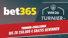 Bet365 Turnier Challenge WM 2026 Bis zu 250 000 EUR gratis gewinnen