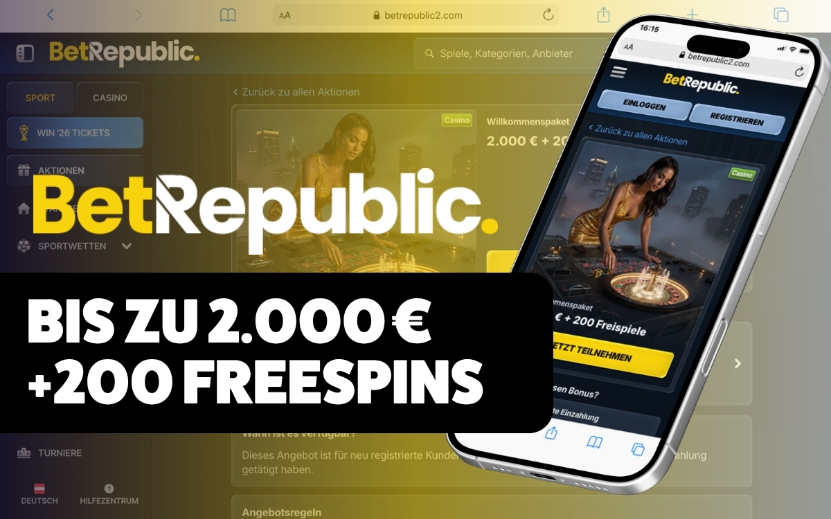 Betrepublic Casino Willkommensbonus