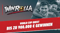 Winrolla World Cup Quest Bis zu 900 000 EUR zu gewinnen