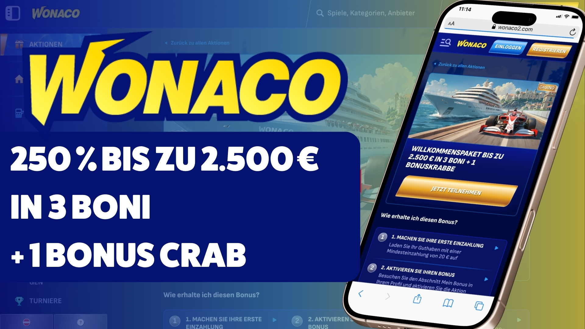 Wonaco Casino Bonus