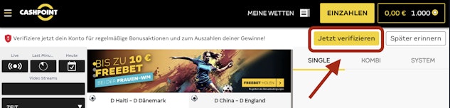 Verifizierung starten