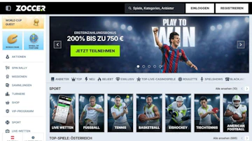 Zoccer Wettangebot