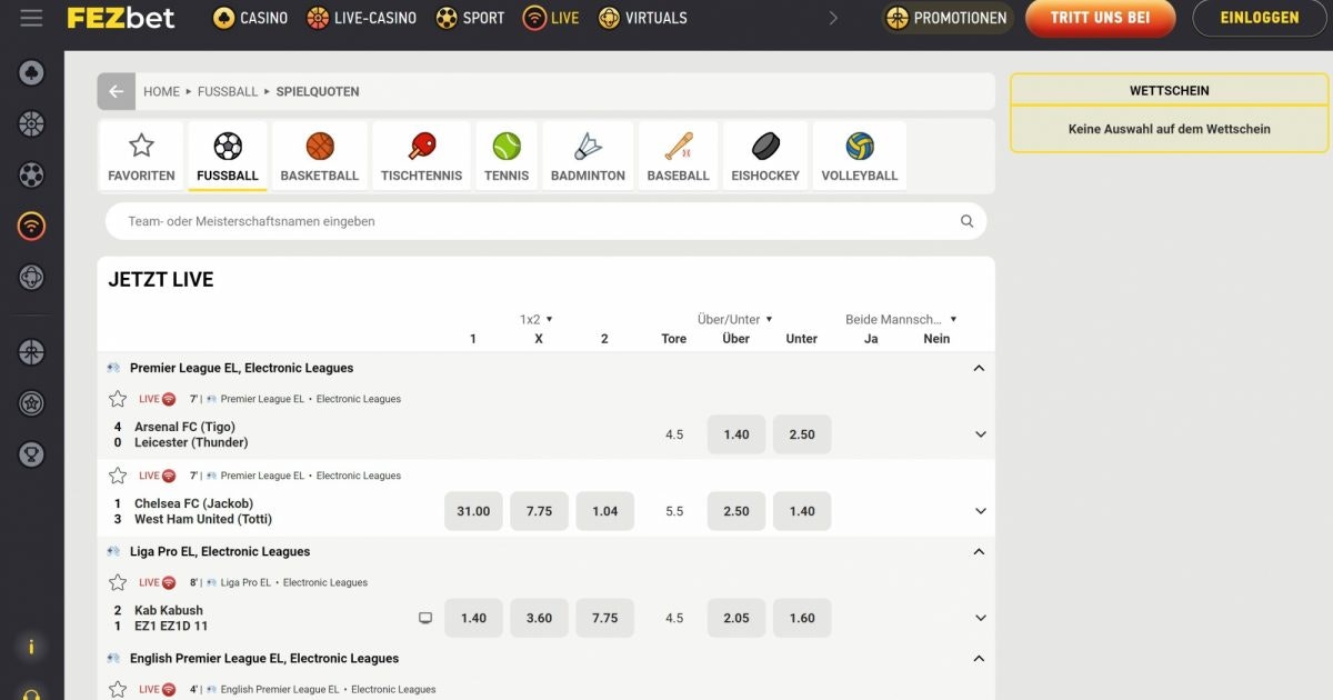 FEZbet Bonus » 200€ Sportwetten Bonus Österreich | Sep. 2024