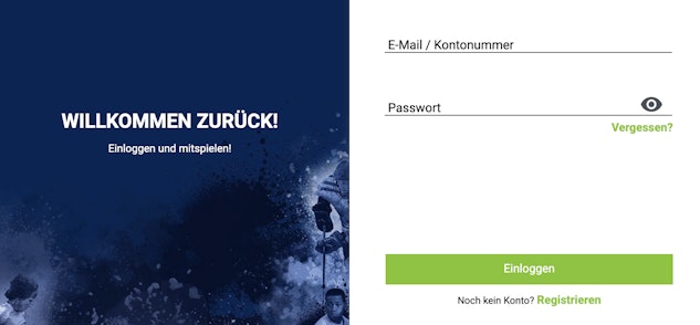 Bet at home login maske