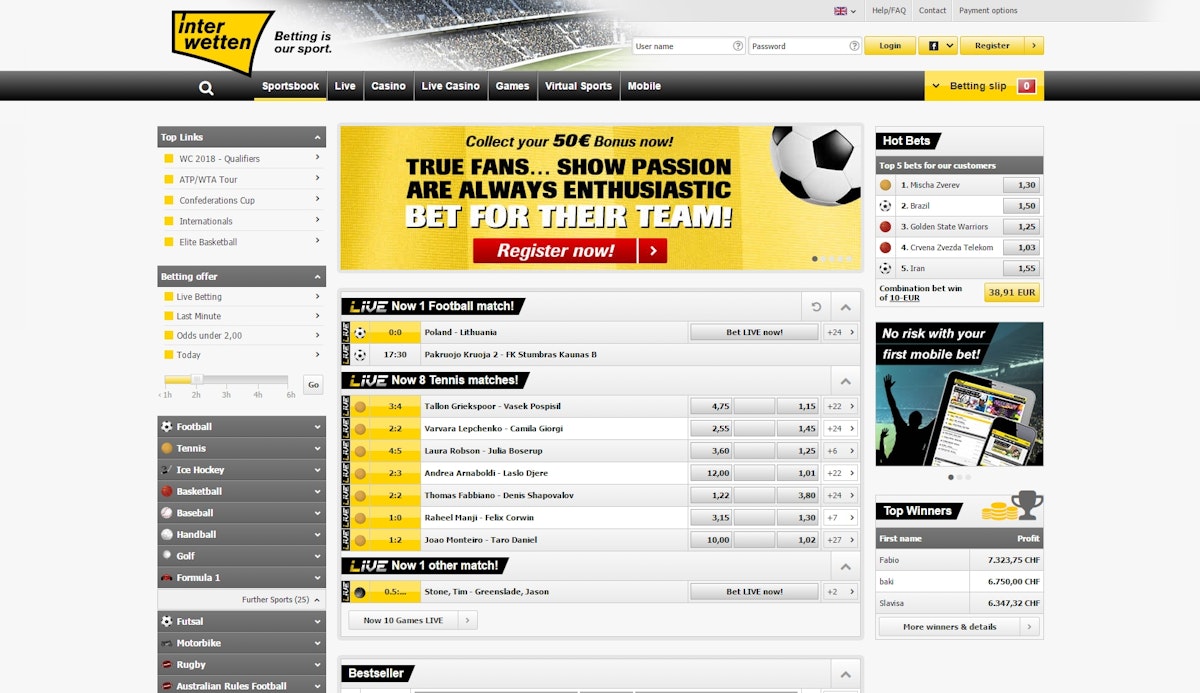 Interwetten Sportwetten Interwetten Sportwetten